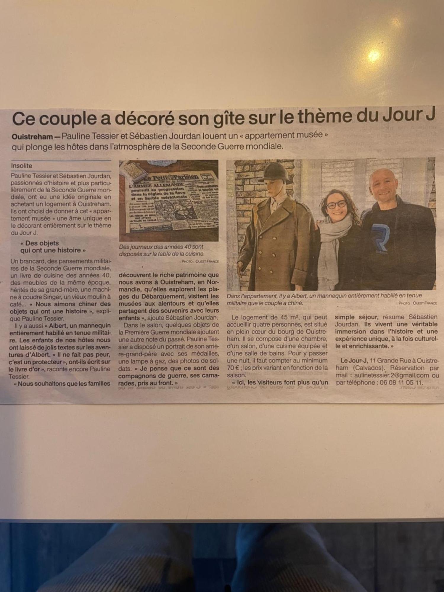 Appartement Musee Le Jour-J Уистреам Экстерьер фото